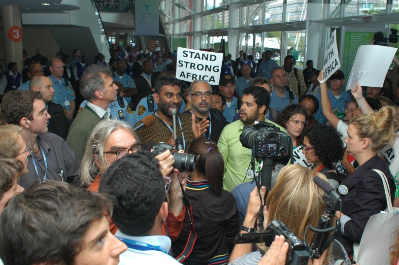 Slik så det ut under klimatoppmøtet i fjor, da sivilsamfunnet mobiliserte bredt.