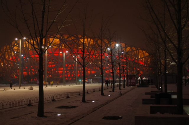 Fugleredet i Beijing. OL-arena i 2008. Designet av Ai Weiwe (Foto: Erik Martiniussen)